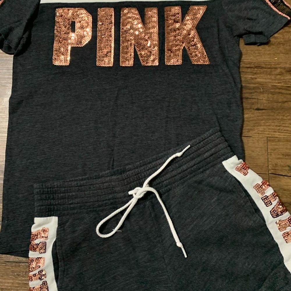 PINK VICTORIA’S SECRET BLING OUTFIT SET XS - Picture 3 of 9